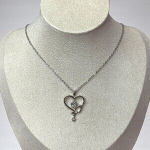 Heart Stethoscope Nurse Necklace